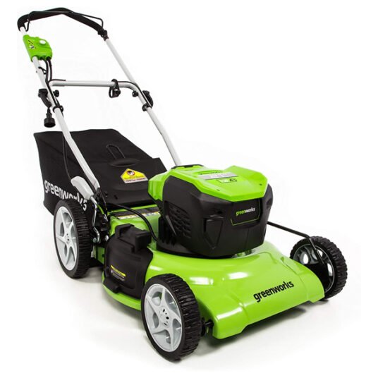 GreenWorks 13 amp 21-inch corded electric lawn mower for $140