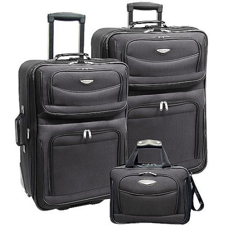 Price drop! Amsterdam 3-piece rolling luggage set for $43