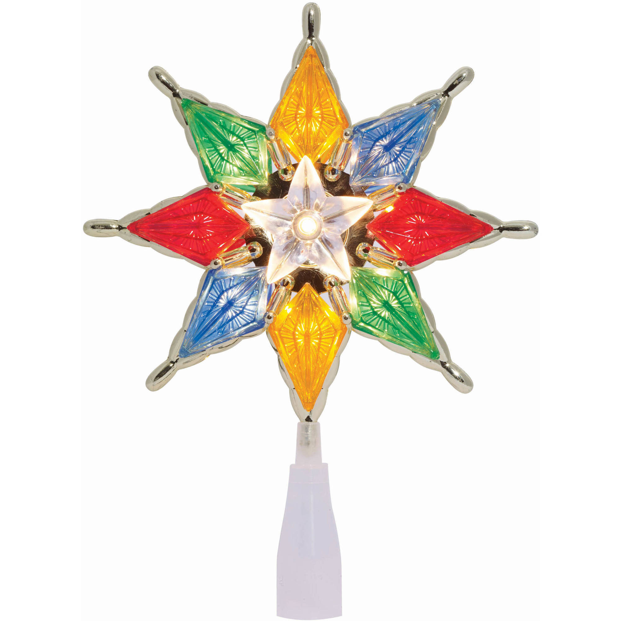 Holiday Time 8-inch multi gold tree topper for $2.49