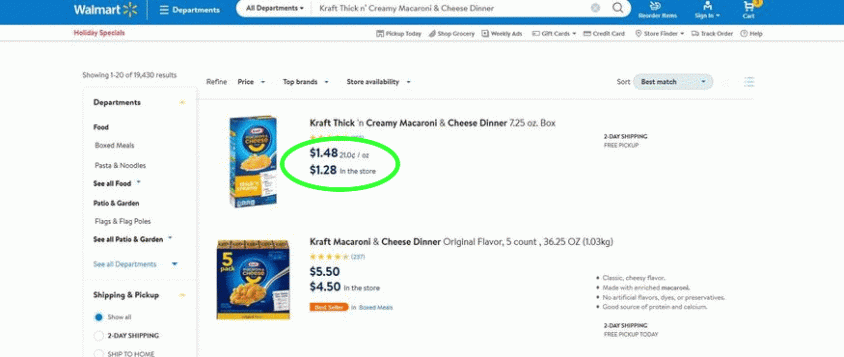 Walmart’s latest experiment: Higher prices online than in stores