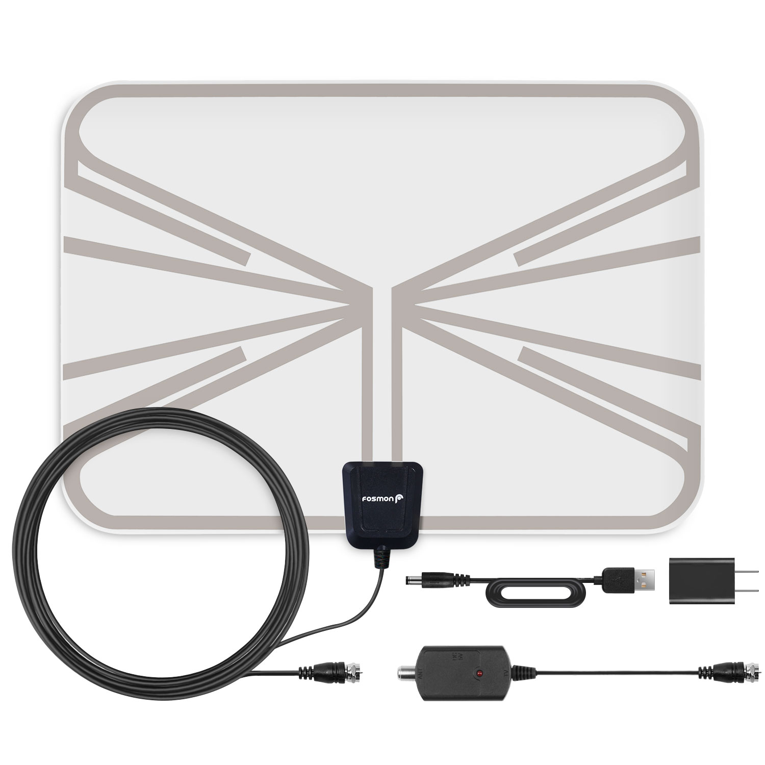 Fosmon 60 miles indoor ultra-thin HDTV antenna for $16, free shipping