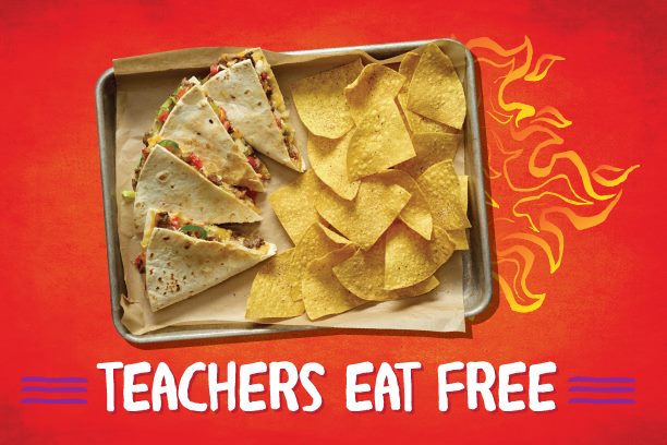 Today only: Teachers eat free at Tijuana Flats