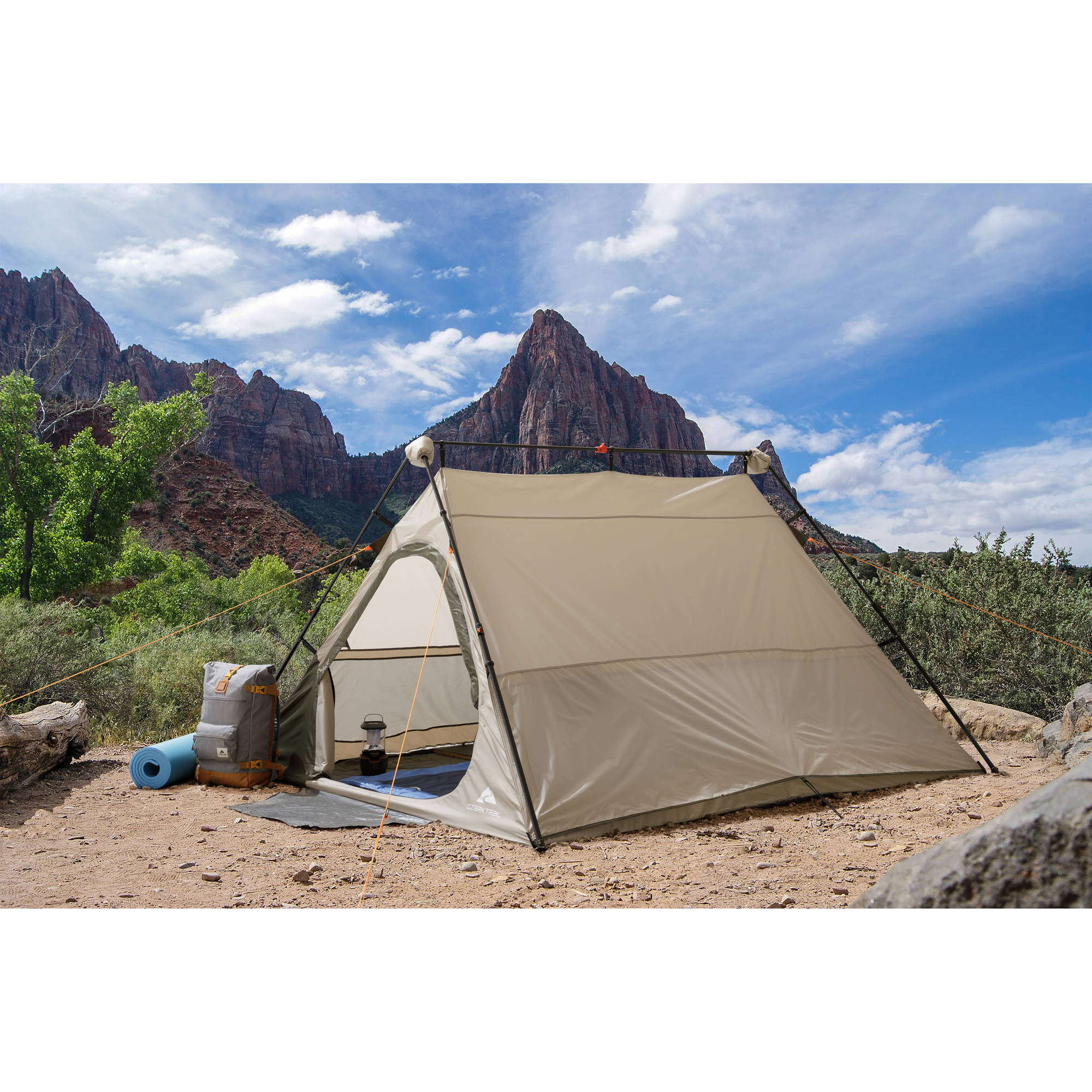 Ozark Trail 4-Person 8′ x 7′ instant A-frame tent for $38