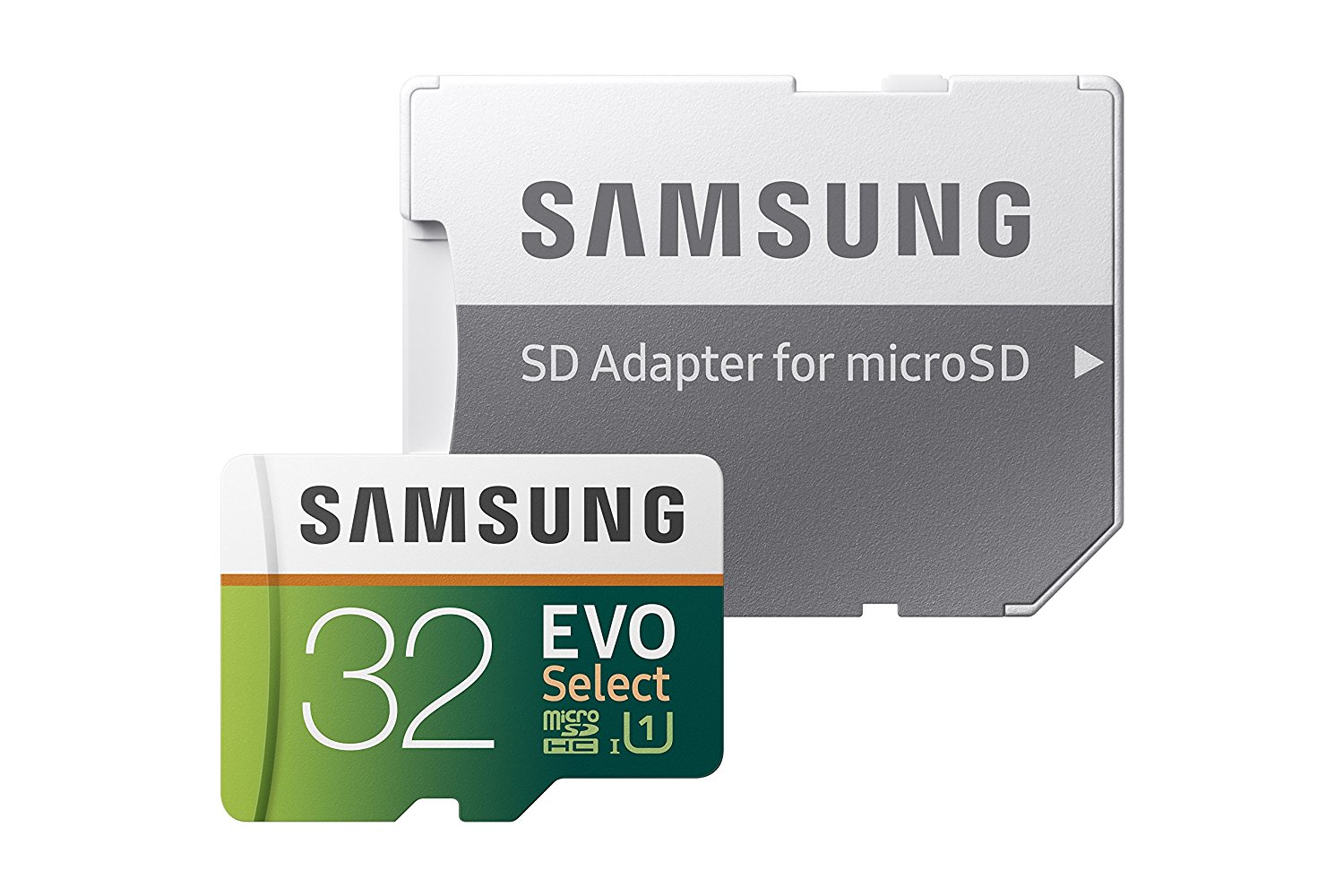 Samsung 32GB MicroSD EVO Select memory card with adapter for $7, 64GB for $11