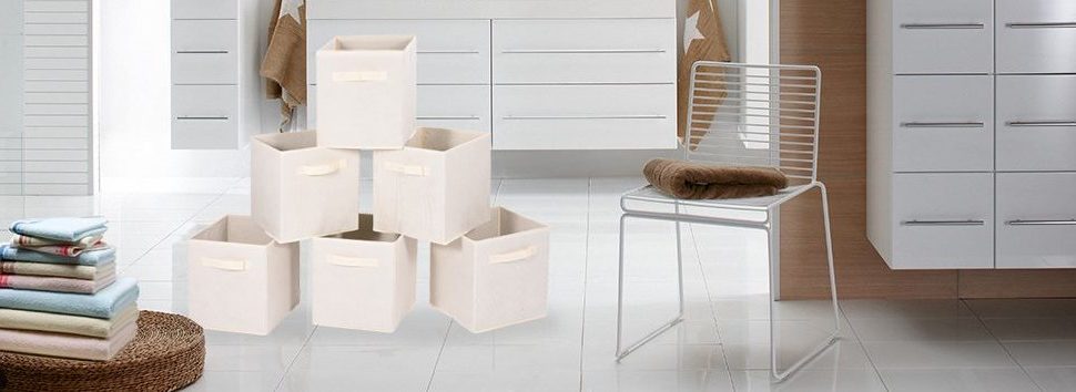 Set of 6 MaidMax foldable storage bins for $8 with code