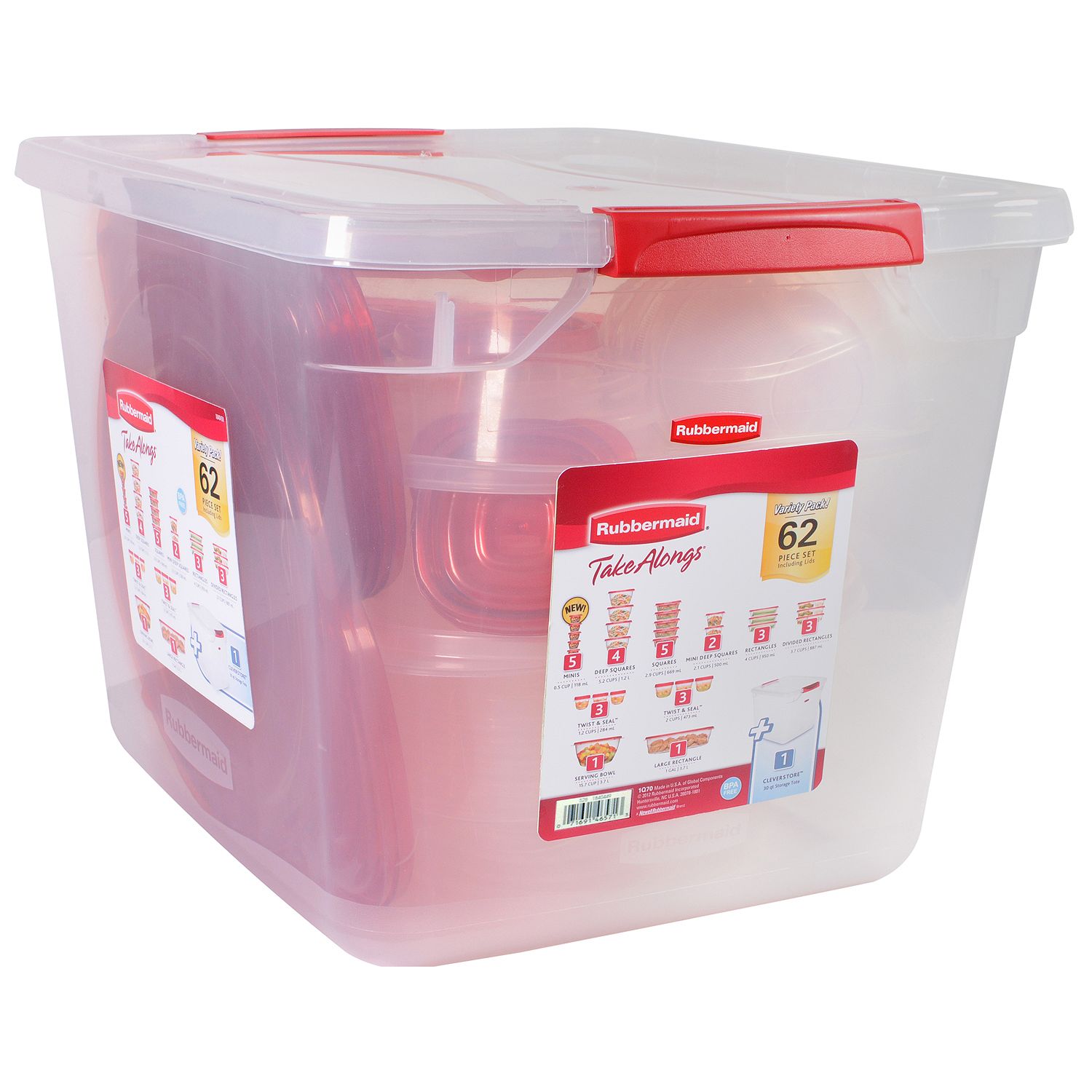 Expires soon! Rubbermaid 62-piece TakeAlongs food storage set for $13 at Sam’s Club