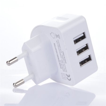12V USB charger with 3 ports for $2