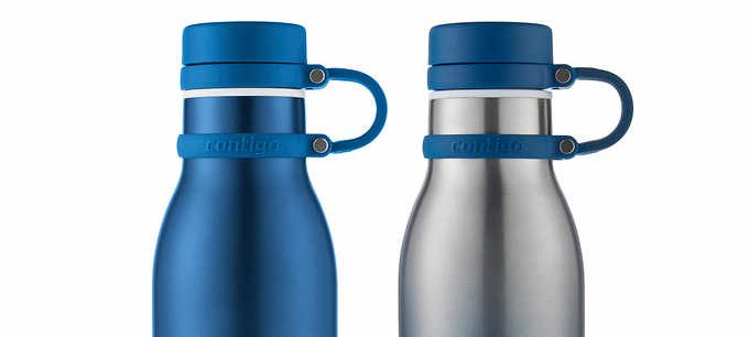 Contigo 2-pack Thermalock stainless steel 20 oz water bottles for $10