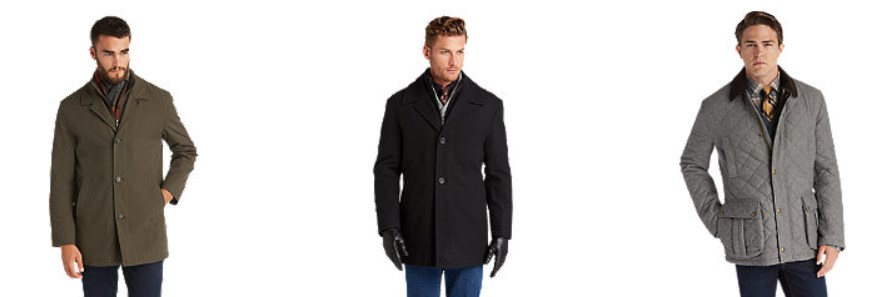 Warm men’s coats from $59 at JoS. A. Bank