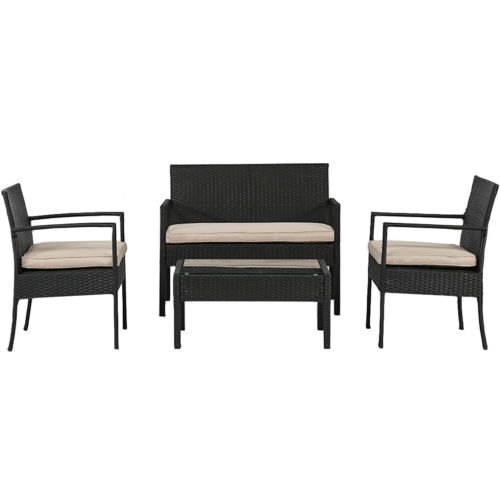 4-piece wicker patio set for $112, free shipping