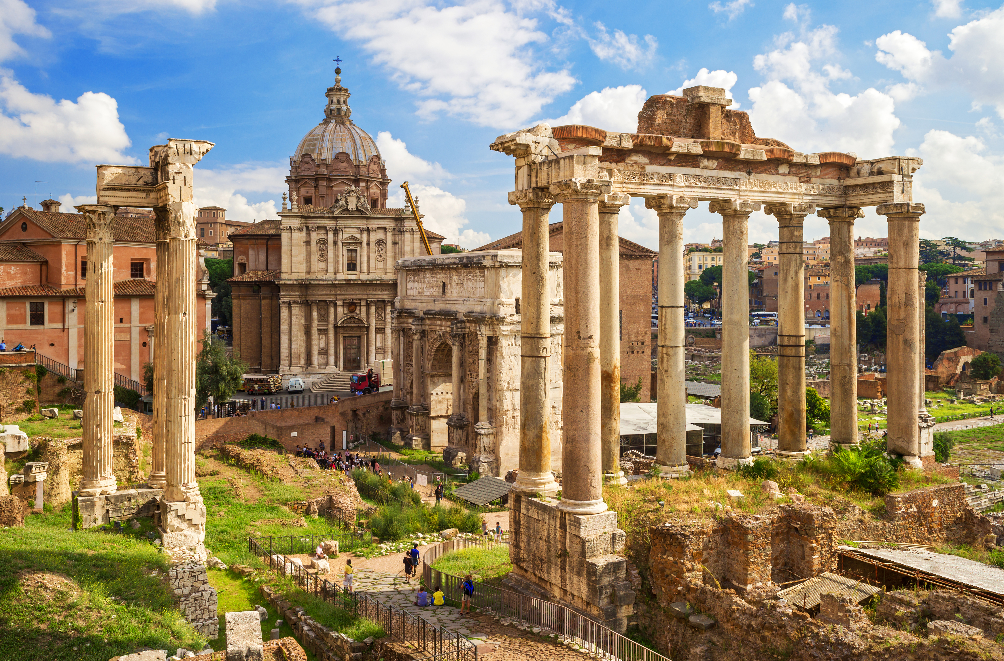 Round-trip flights to Rome in the $300s and $400s