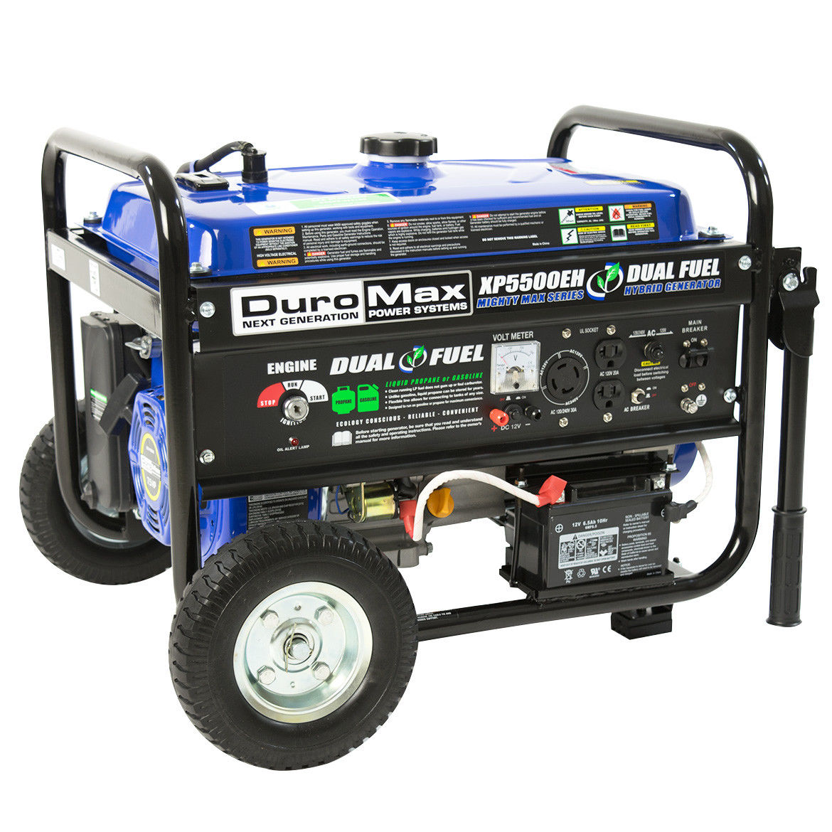 Duromax 5,500-watt 7.5 HP portable electric start gas propane generator for $400