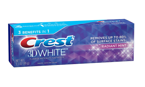 Crest toothpaste for $.99 after coupon