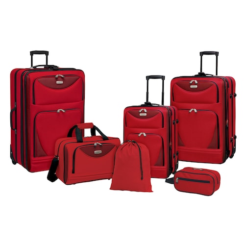 Travelers Club 6-piece wheeled luggage set for $67