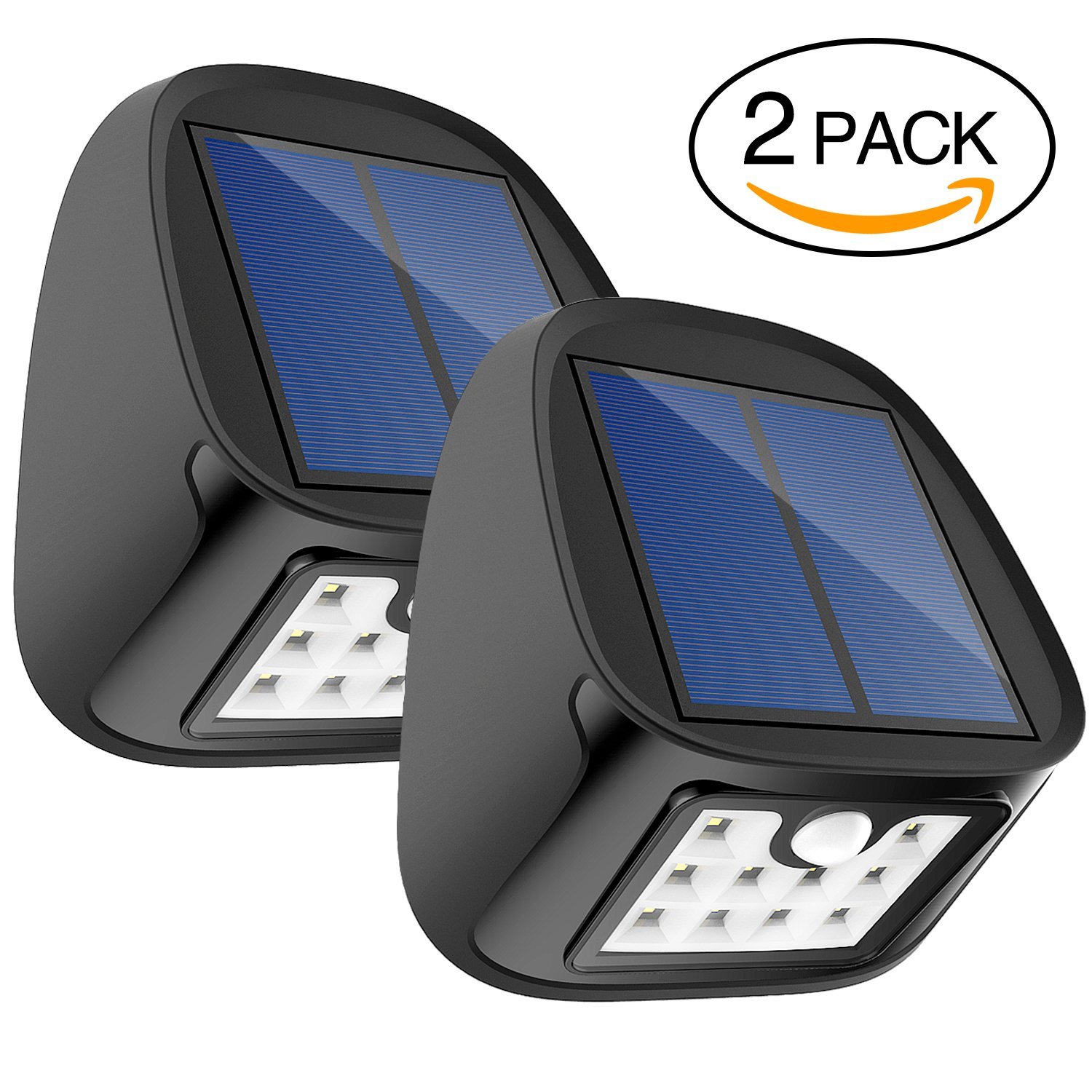 2-pack waterproof outdoor wireless motion sensor solar LED Lights for $8