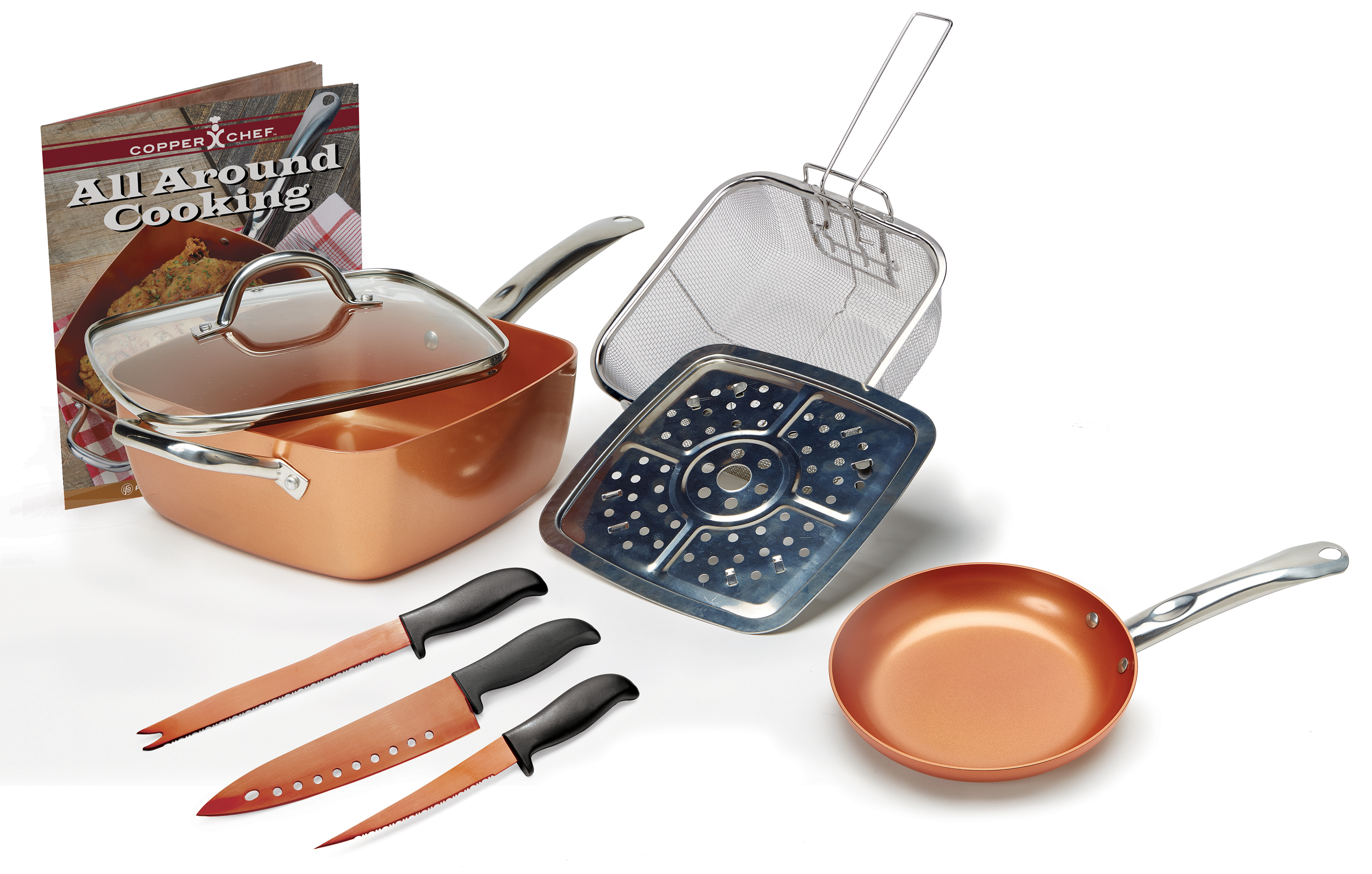 Copper Chef 9-piece pan set for $40, free shipping