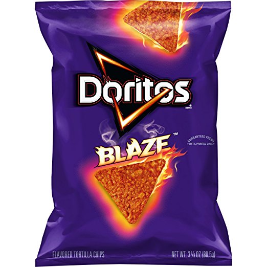 Doritos Blaze Flavored Tortilla chips
