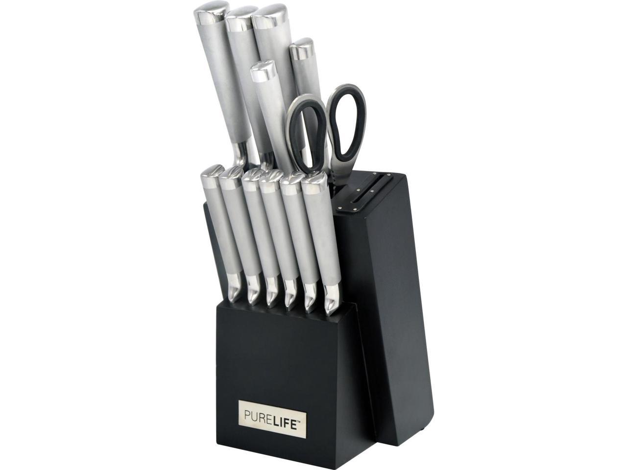 Ragalta Purelife 13-piece forged stainless steel knife block set for $13