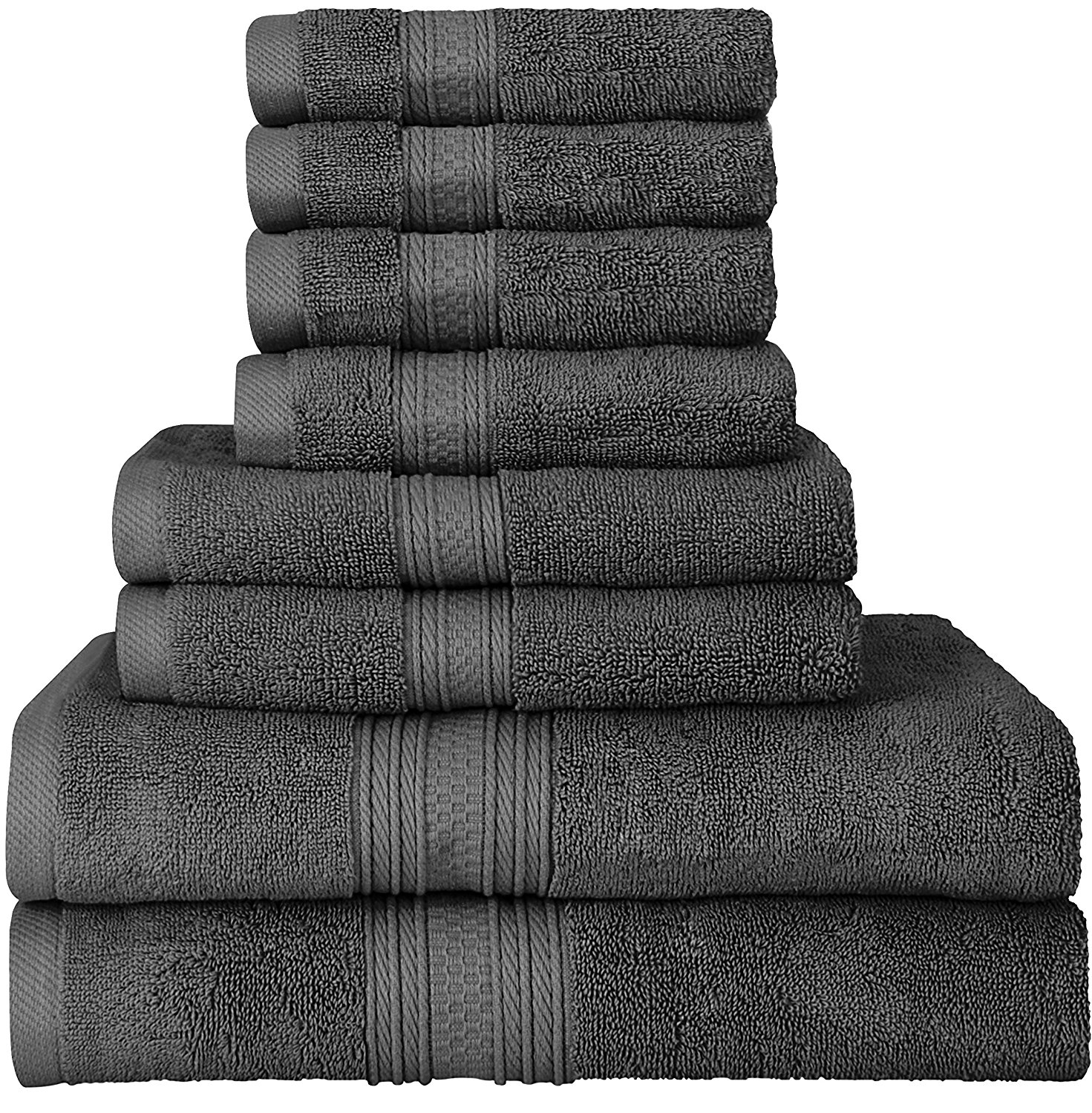 Premium 700 GSM 8-piece towel set for $24