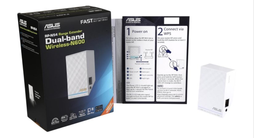 ASUS wireless Wi-Fi dual band range extender for $5 after rebate
