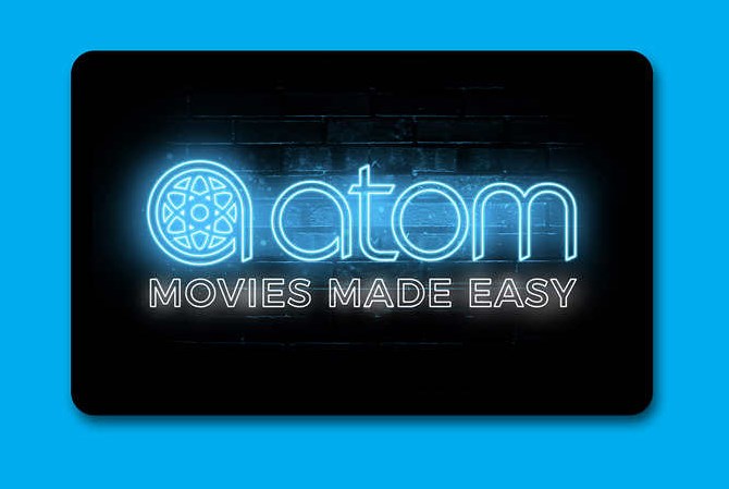 Get a gift card worth up to $10 when you buy a Atom Tickets gift card