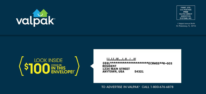 Check your mail: Valpak may be sending you a $100 check!