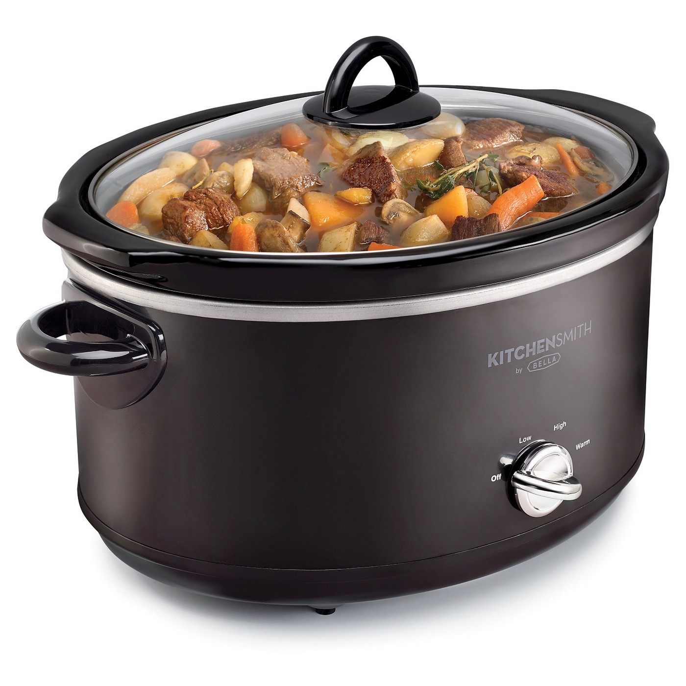 KitchenSmith by Bella 6-quart manual slow cooker for $12