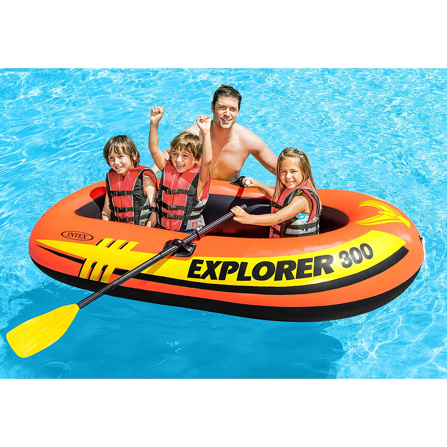 Today only: Intex Explorer 300 3-person inflatable boat set for $20
