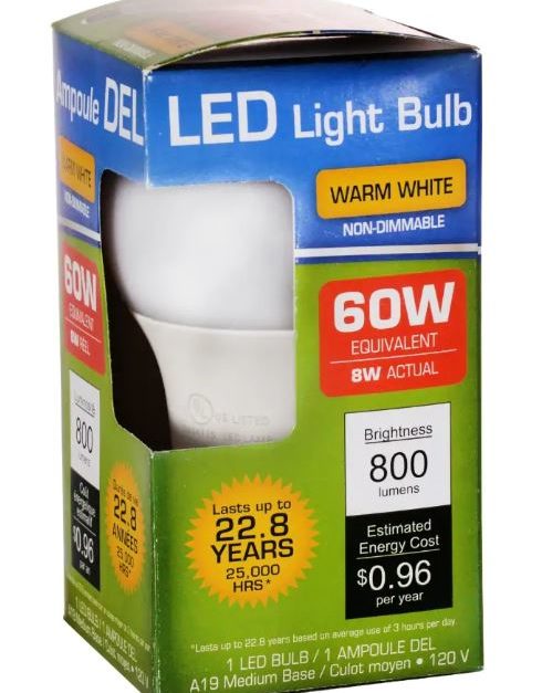 In store: LED light bulbs for $1 at Dollar Tree