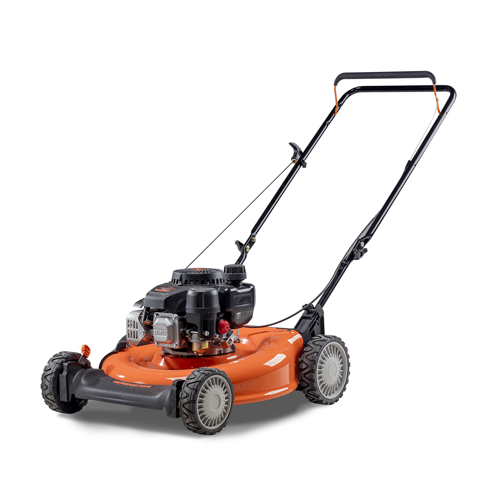 Remington Trail Blazer 21″ push gas mower with side discharge and mulching for $149