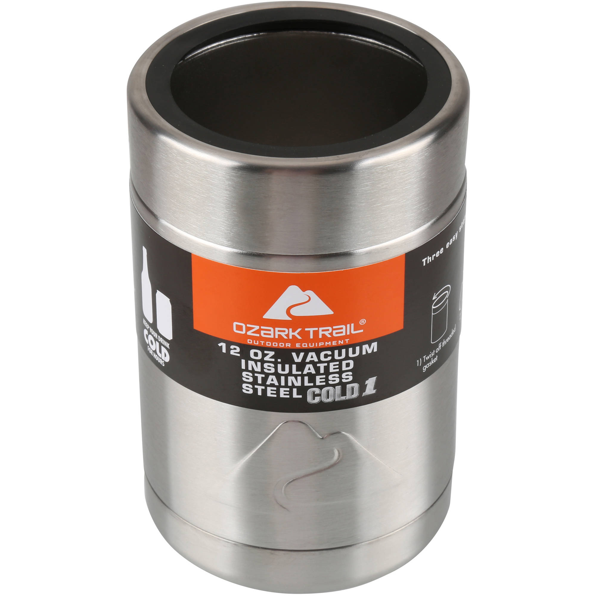 Ozark Trail 12-ounce vacuum insulated can cooler for $4