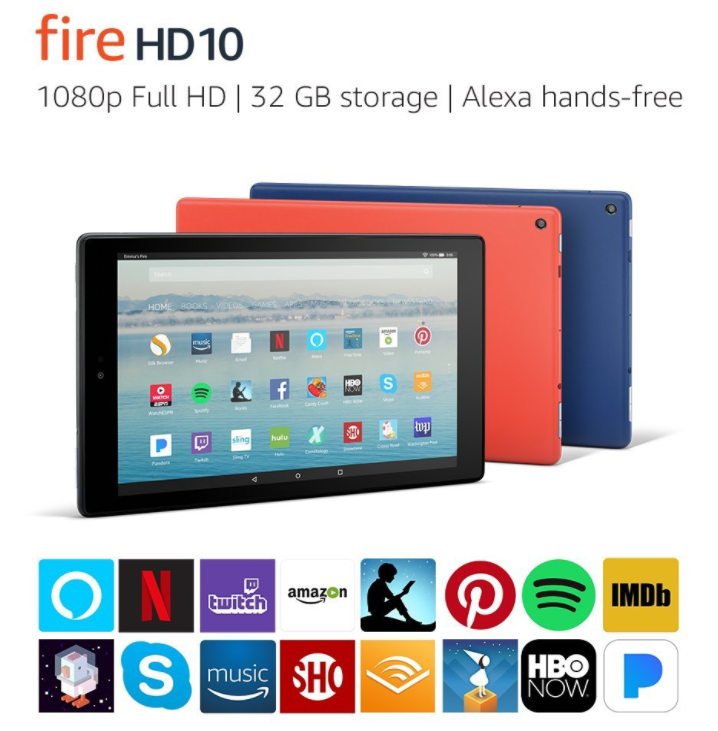 fire tablet hd 10