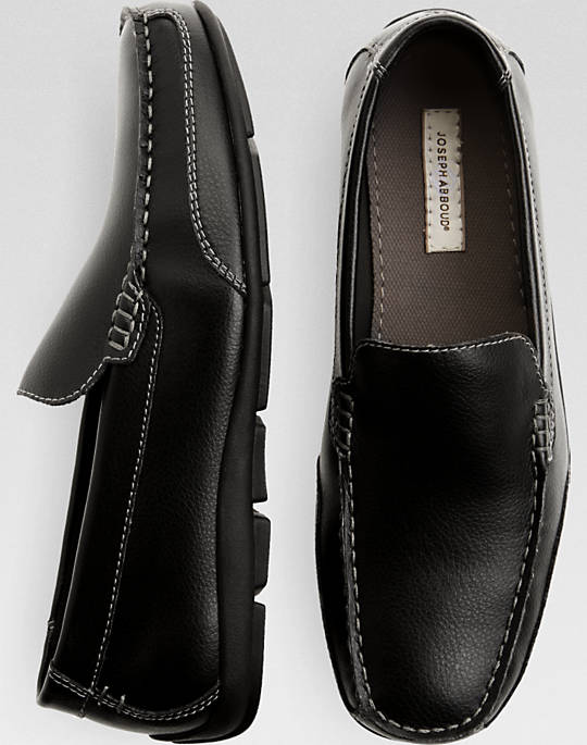 Joseph Abboud black driver loafers for $14