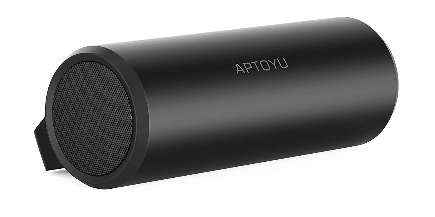 Aptoyu dual-driver Bluetooth speaker with mic for $10