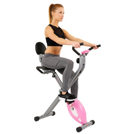 Sunny Health and Fitness folding recumbent exercise bike for $98