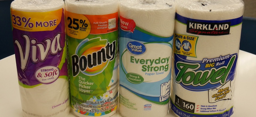 Best paper towels: Bounty vs. Costco vs. Viva vs. Walmart
