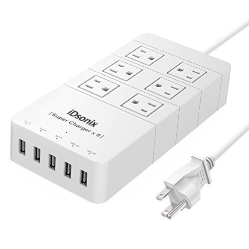 iDsonix 6-outlet 5-USB port surge protector for $16