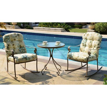Mainstays Willow Springs 3-piece rocking outdoor bistro set for $125