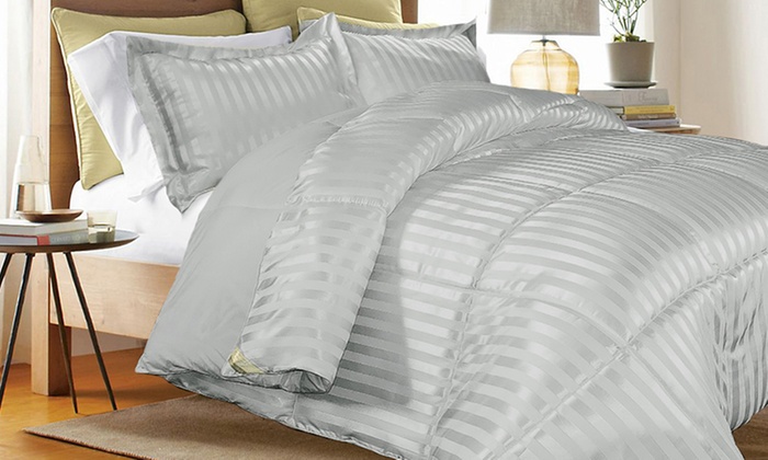 Today only: 3-piece Kathy Ireland reversible down-alternative comforter set from $27