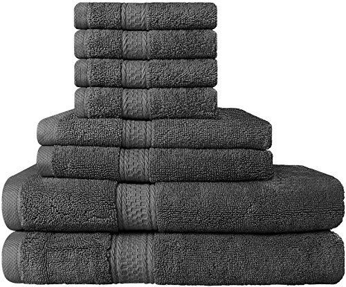 8-piece 100% cotton towel set for $26