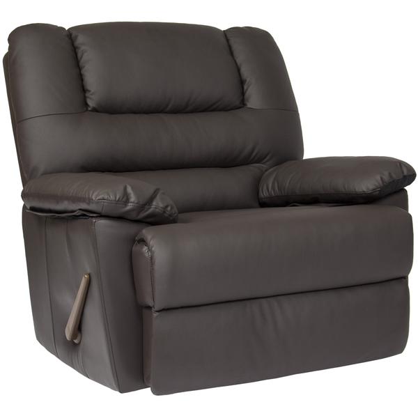 Best Choice Products deluxe padded leather rocking recliner chair for $225