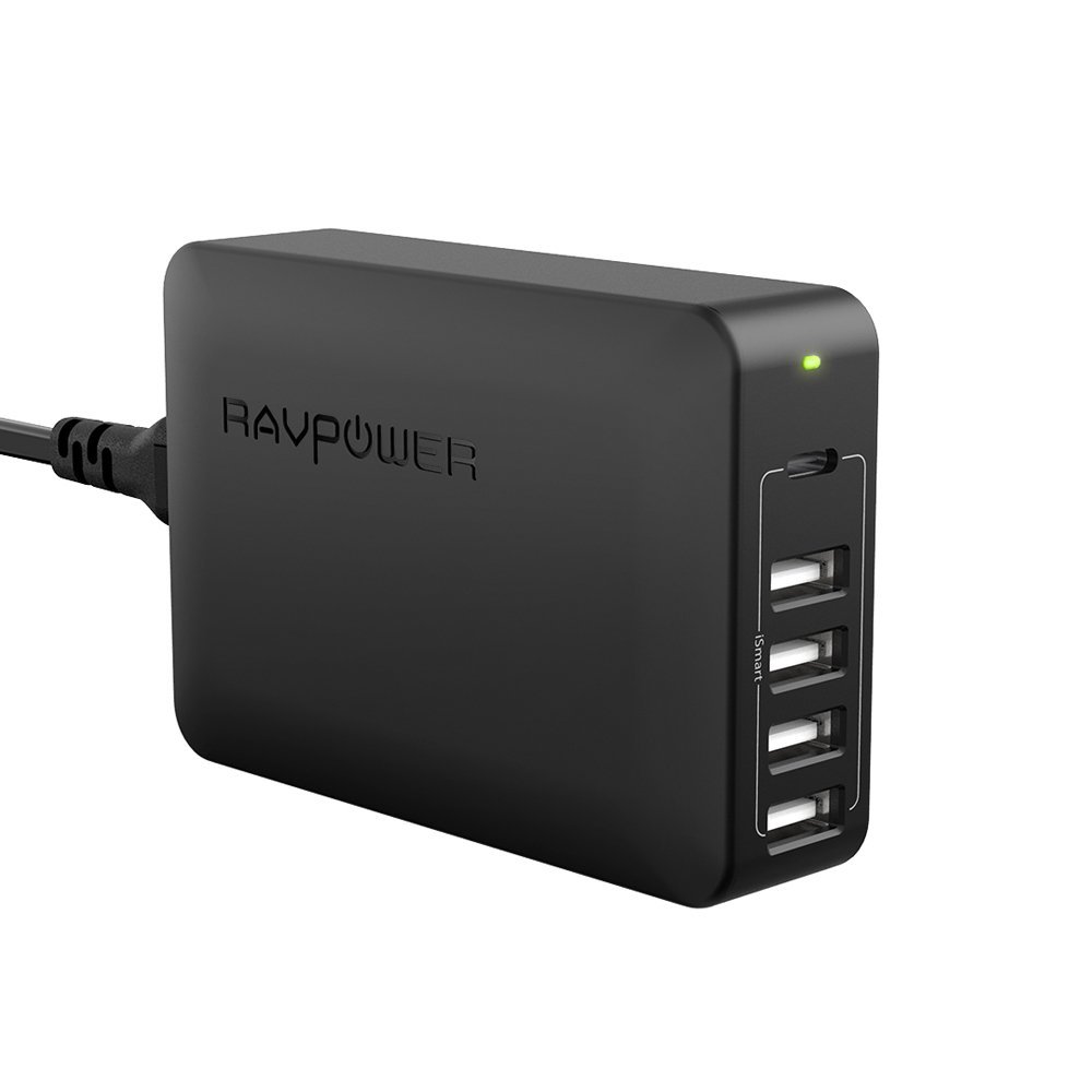 RAVpower 60w 5-port USB-C charging station charger for $26, free shipping