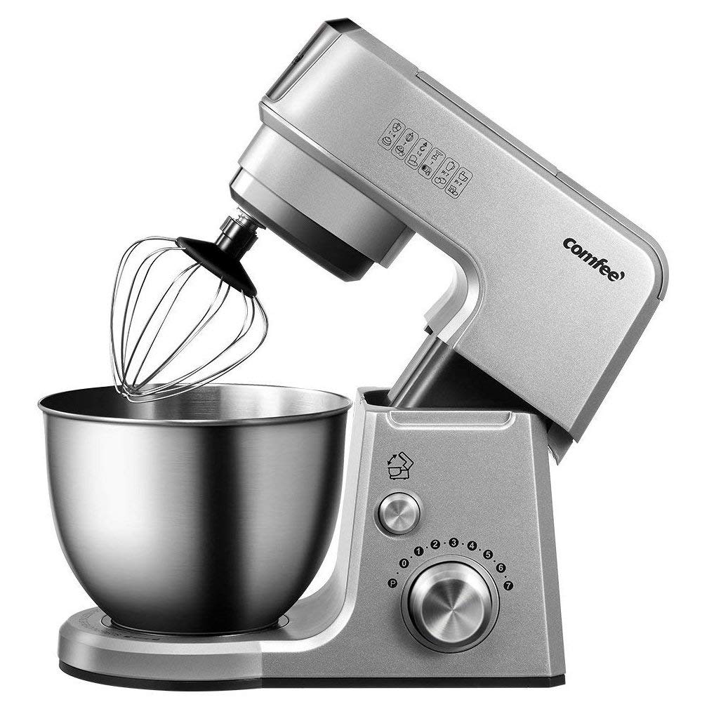 Today only: Comfee 2.6qt die cast 7-in-1 multi function tilt-head stand mixer for $50