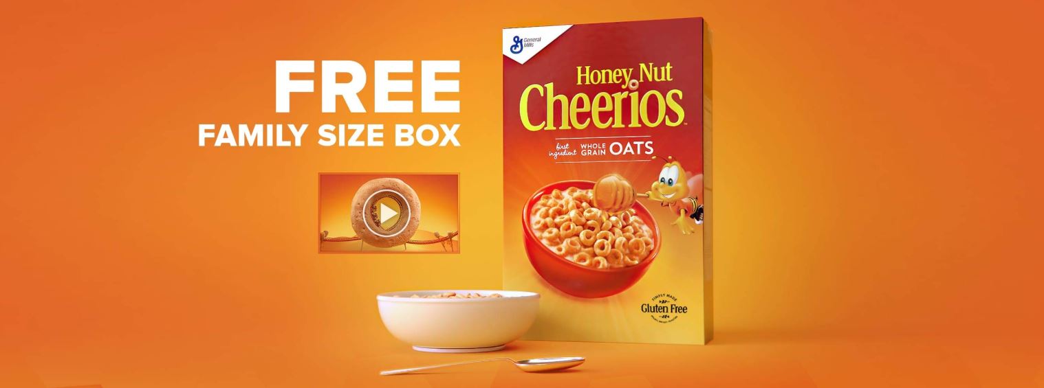 AmazonFresh: FREE family-sized box of Honey Nut Cheerios