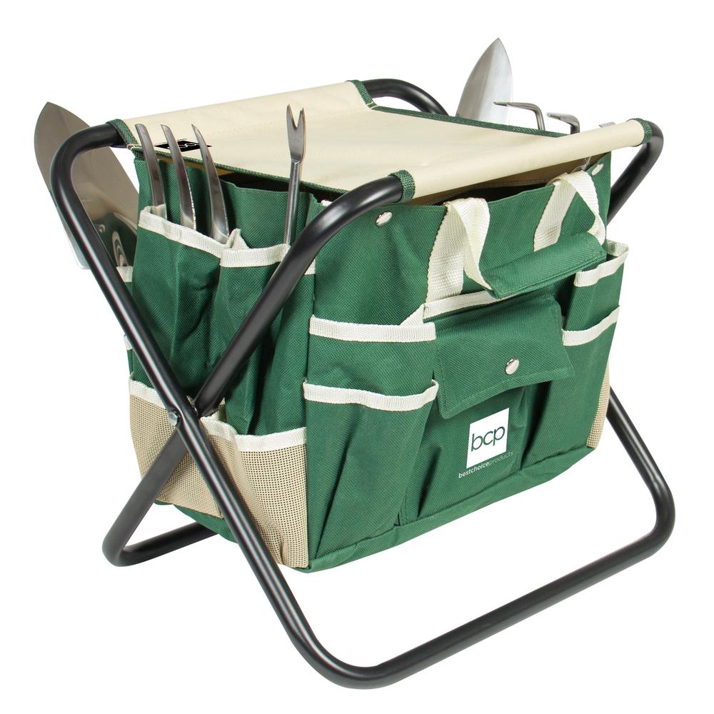 Price drop! 7-piece garden tool set with folding stool for $20, free shipping