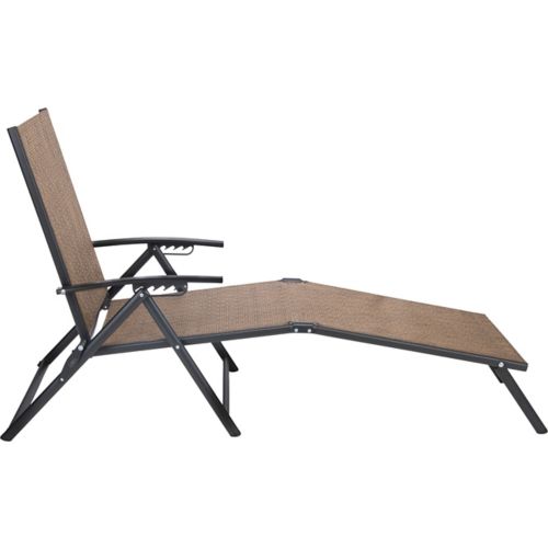 Mosaic folding sling chaise lounge for $10