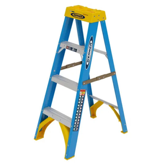Werner fiberglass type 1 250-lb step ladder for $40