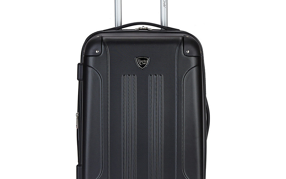 Travelers Club Chicago 20″  hardside carry-on luggage for $40, free shipping
