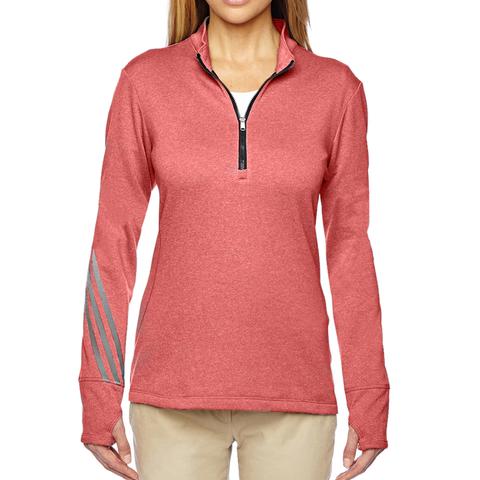 Adidas women’s brushed terry heather 1/4 zip jacket for $17, free shipping