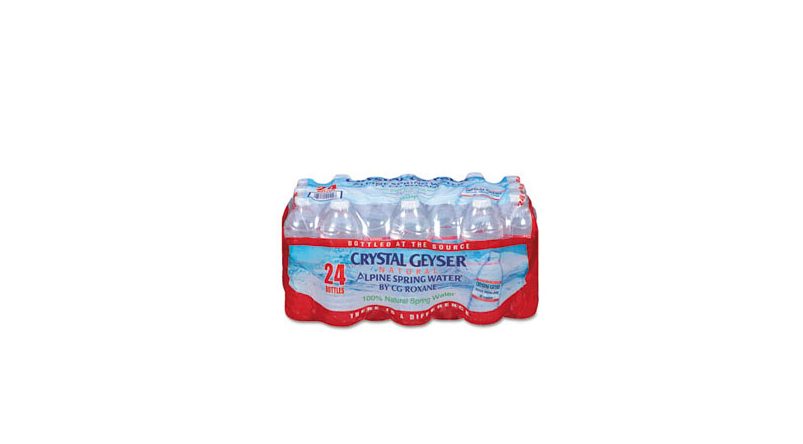 In-store: 24-pack of Crystal Geyser spring water for $2
